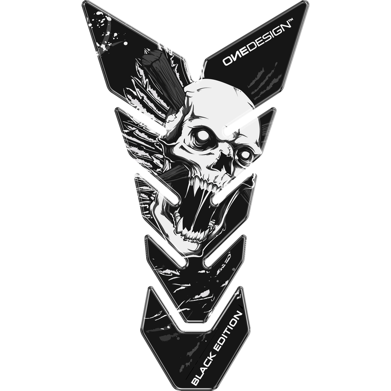 Degalų bako dangtelis Spausdinti - Skull 6