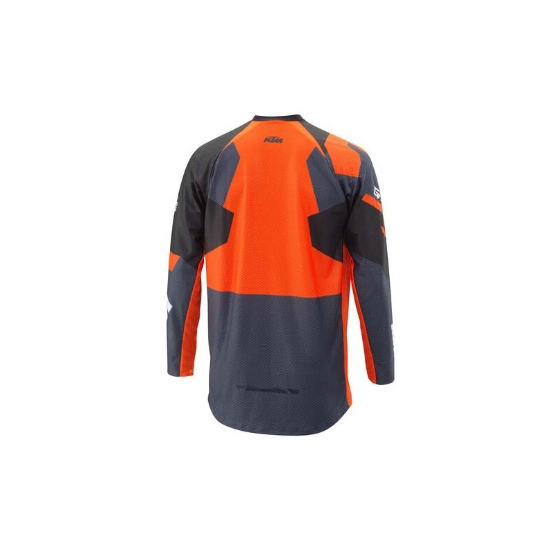 Motokroso marškinėliai KTM Gravity-FX Air pilka-juoda-oranžinė