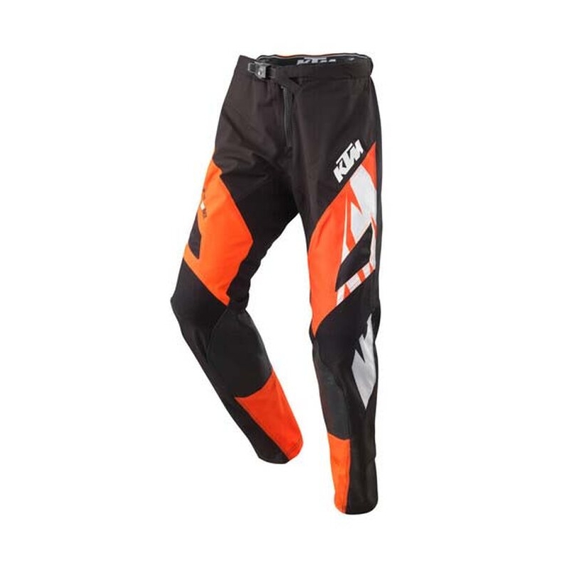 KTM Pounce Motokroso kelnės juodai oranžinės-baltos