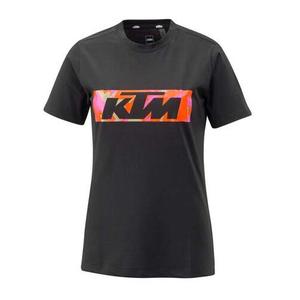 Moterų KTM Camo Tee juoda išpardavimas