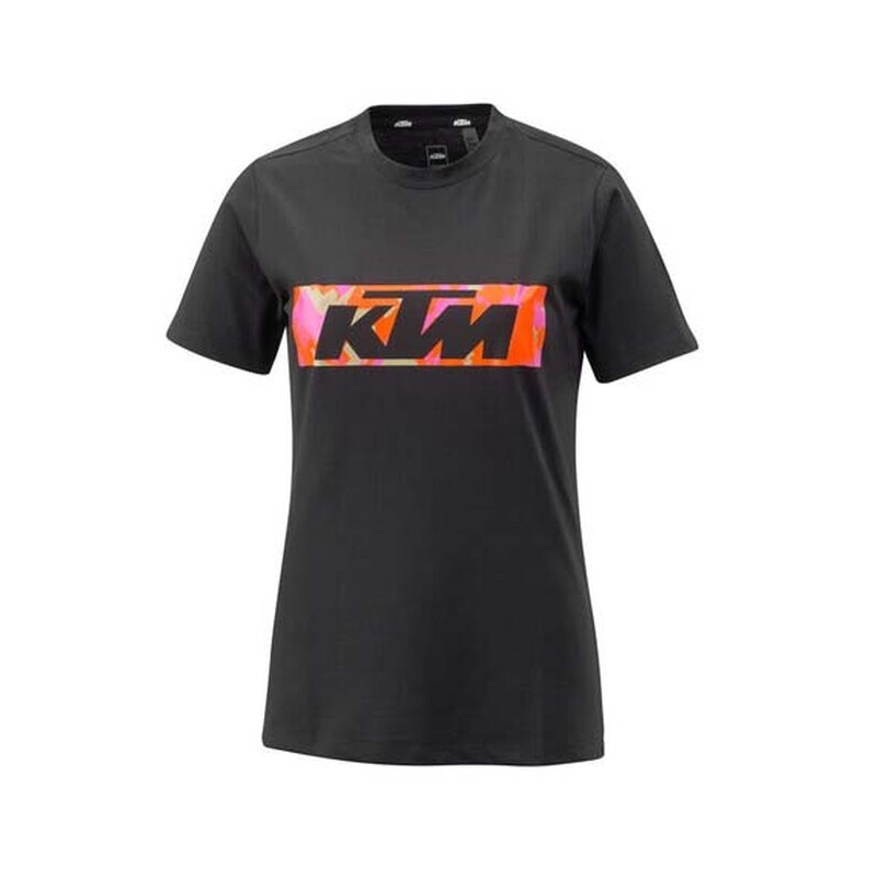 Moterų KTM Camo Tee juoda išpardavimas