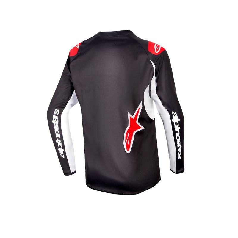 Dětský motokrosový dres Alpinestars Racer Lucent 2024 černo-bílo-červený
