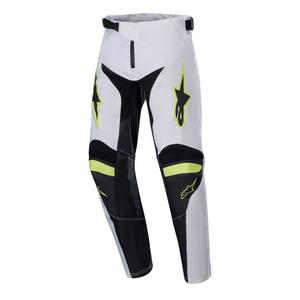 Alpinestars Racer Lucent Vaikų motokroso kelnės balta-juoda-geltona