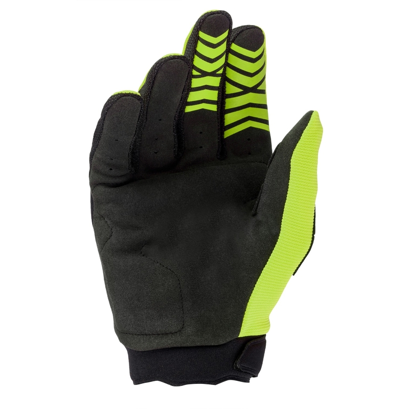 Dětské motokrosové rukavice Alpinestars Full Bore fluo žluto-černé