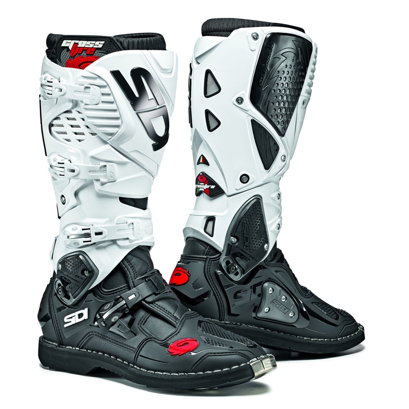 Motociklininko batai SIDI CROSSFIRE 3 juodai balti