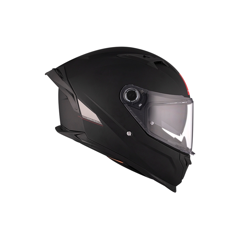MT BRAKER SV SOLID A1 integralus motociklininko šalmas matinės juodos spalvos