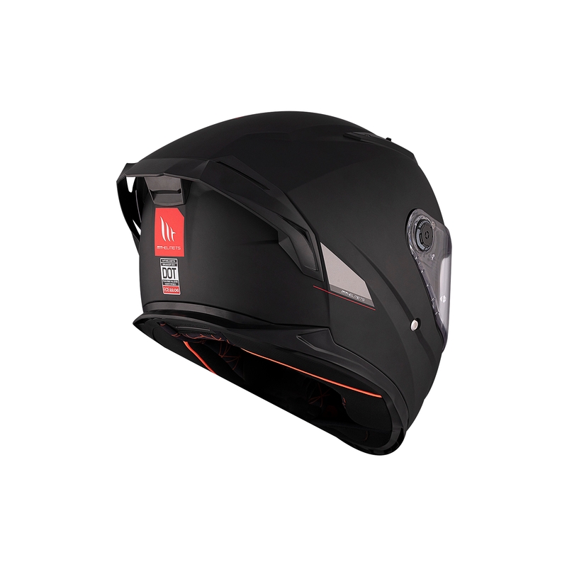 MT BRAKER SV SOLID A1 integralus motociklininko šalmas matinės juodos spalvos