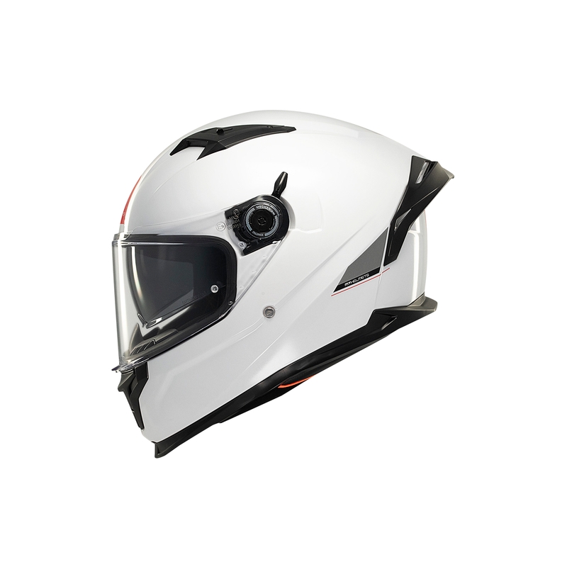 MT BRAKER SV SOLID A0 integralus motociklininko šalmas baltos spalvos
