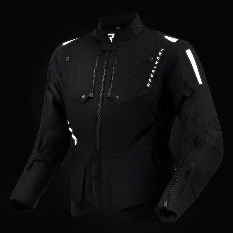Motociklininko striukė Rebelhorn Hiker IV black