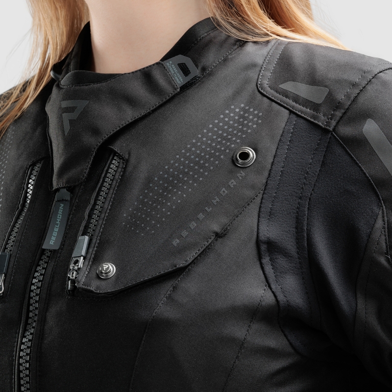 Rebelhorn Hiker IV Moteriška motociklininko striukė Black