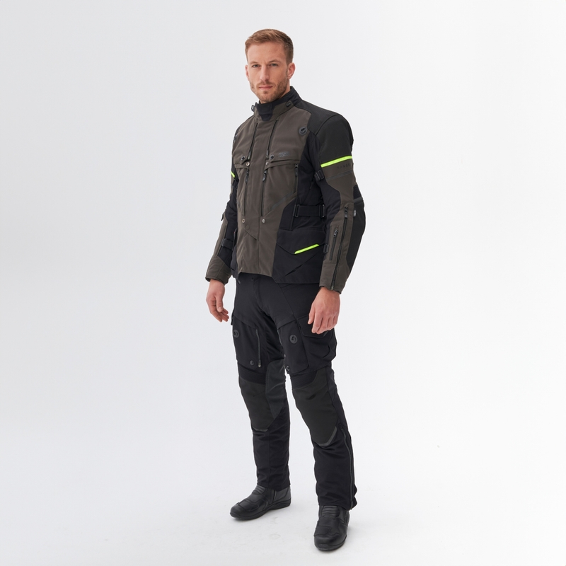 Rebelhorn Range antracito-juoda-fluo geltonos spalvos motociklininko striukė