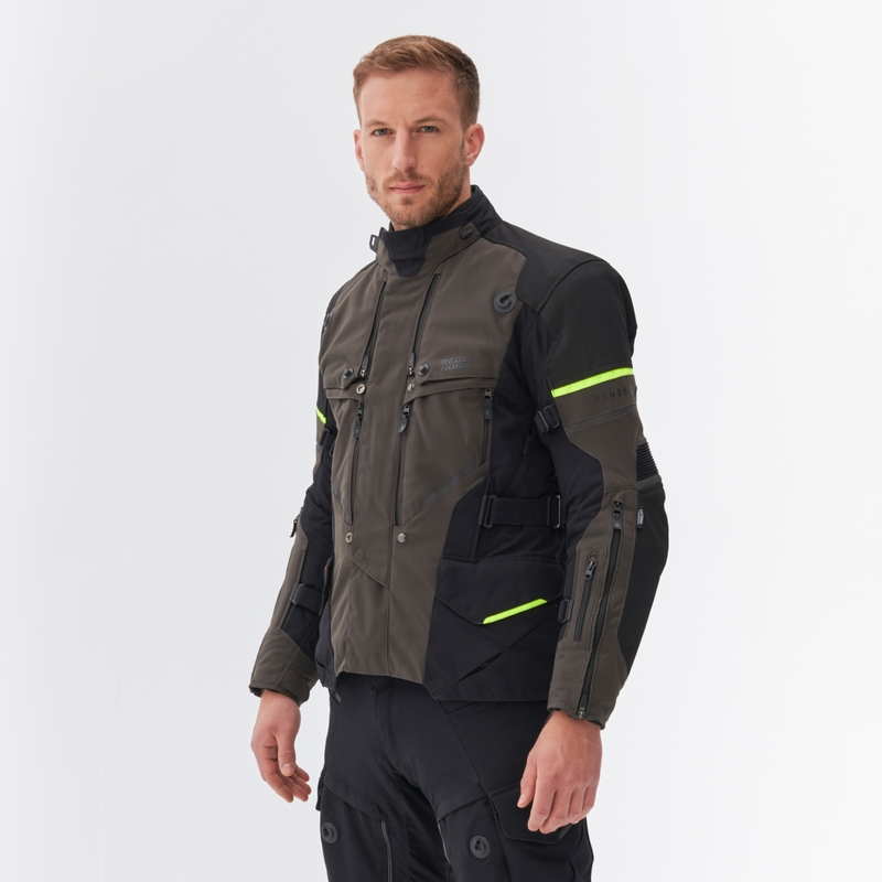 Rebelhorn Range antracito-juoda-fluo geltonos spalvos motociklininko striukė