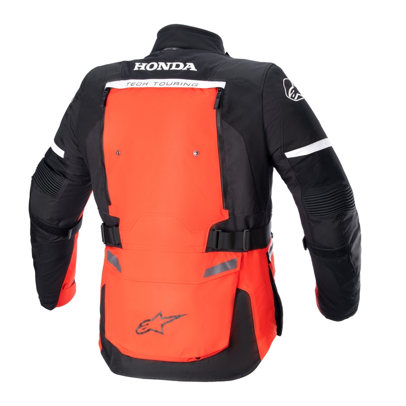 Alpinestars Bogota PRO Drystar Honda collection fluo raudonos/juodos spalvos motociklininko striukė