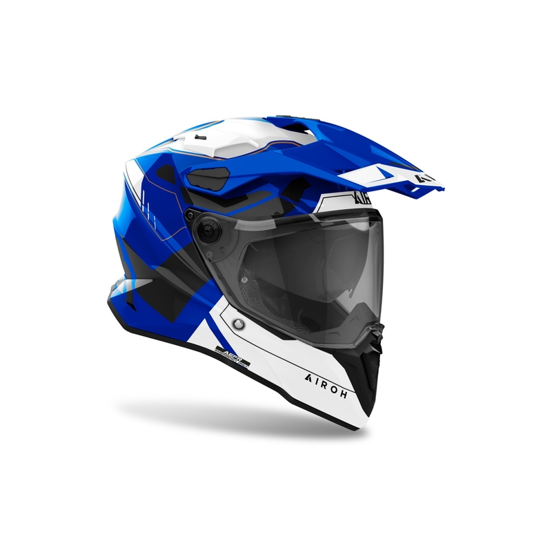 Enduro šalmas Airoh Commander 2 Reveal blizgus mėlynas