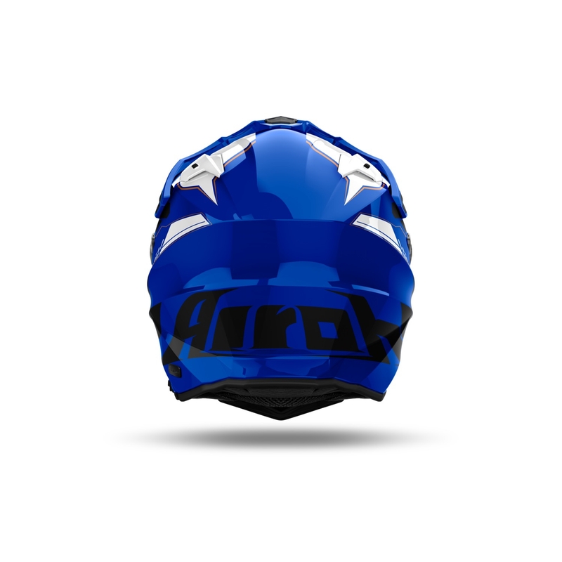 Enduro šalmas Airoh Commander 2 Reveal blizgus mėlynas
