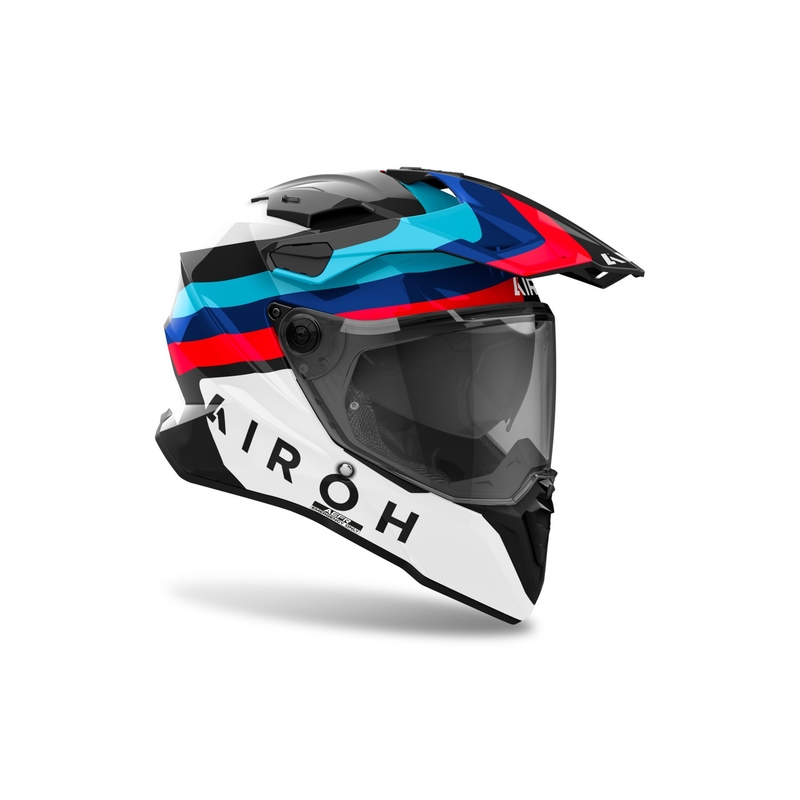 Enduro šalmas "Airoh Commander 2 Doom" blizgus juodas