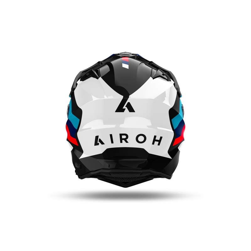 Enduro šalmas "Airoh Commander 2 Doom" blizgus juodas
