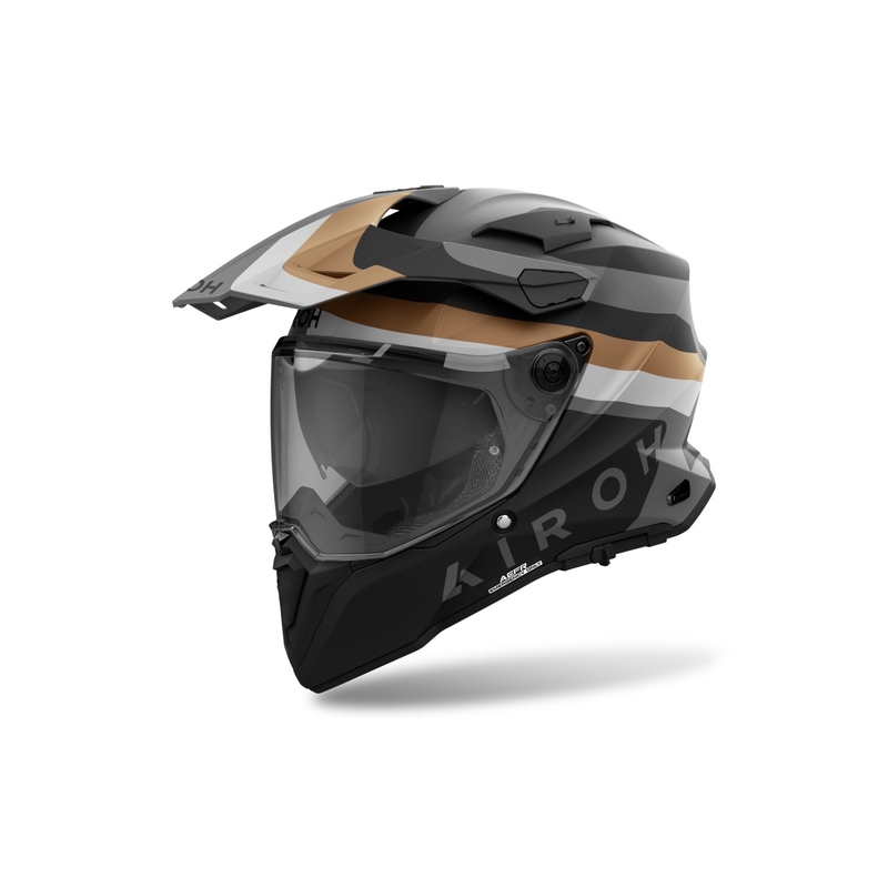 Enduro šalmas Airoh Commander 2 Doom matinio aukso spalvos