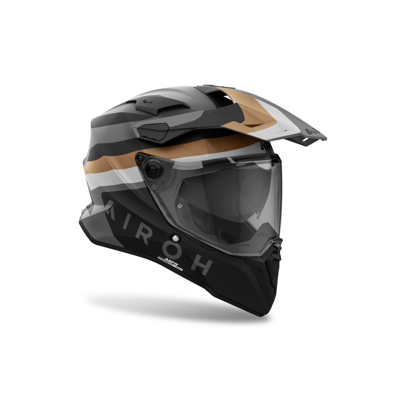 Enduro šalmas Airoh Commander 2 Doom matinio aukso spalvos