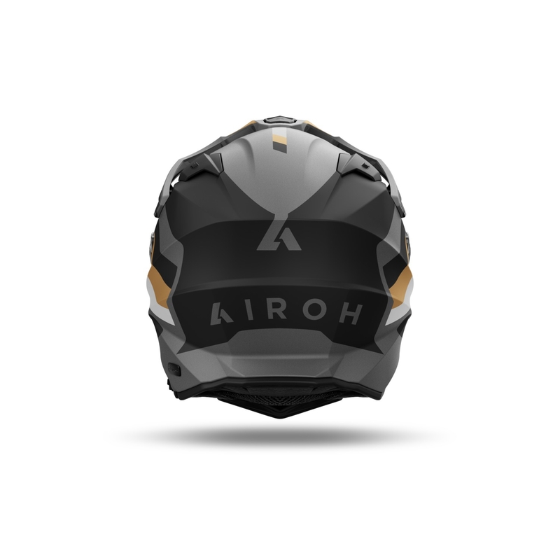 Enduro šalmas Airoh Commander 2 Doom matinio aukso spalvos