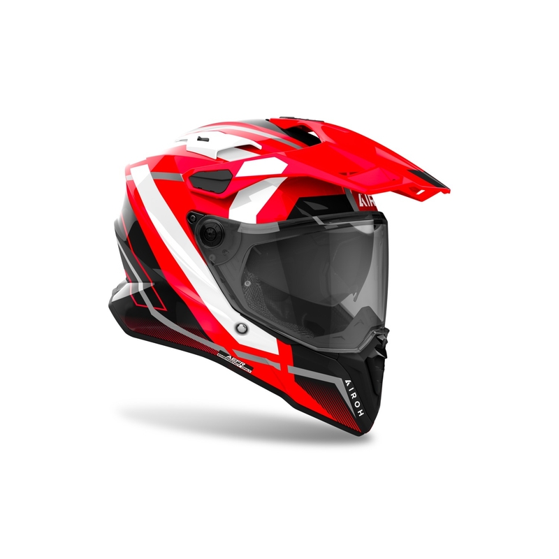 Enduro šalmas Airoh Commander 2 Mavick blizgus raudonas