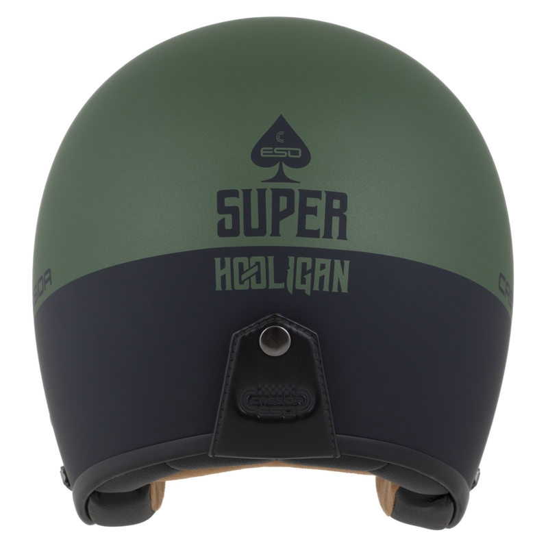 Atviras šalmas Cassida Ace Super Hooligan juodas matinis-metalinis žalias