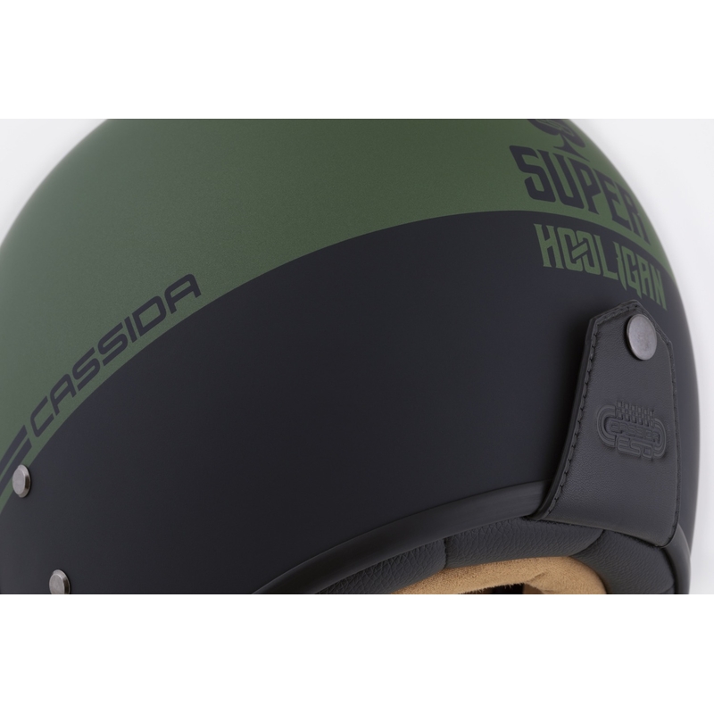 Atviras šalmas Cassida Ace Super Hooligan juodas matinis-metalinis žalias