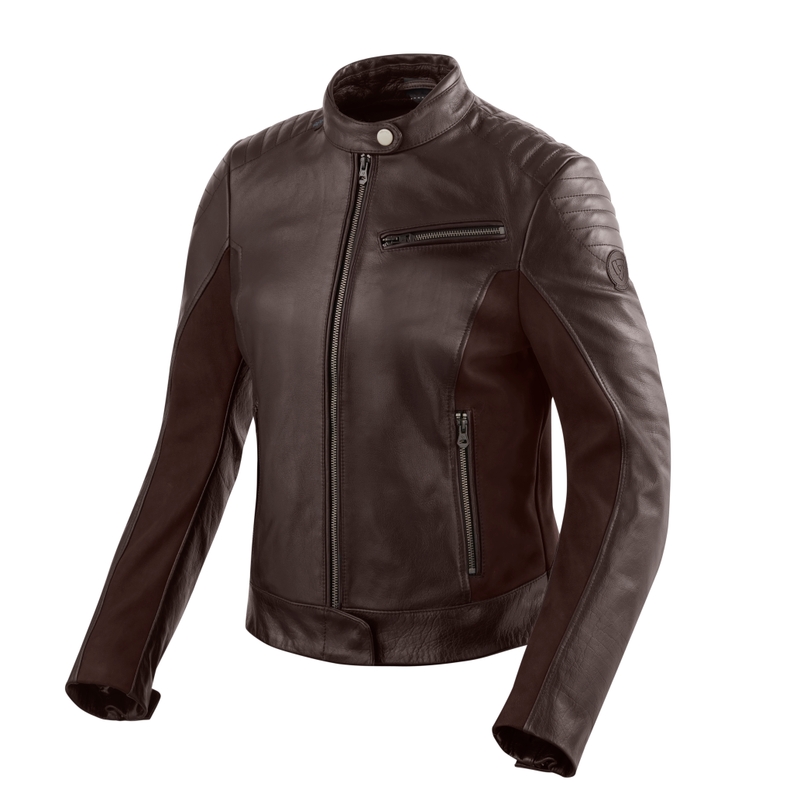 Dámská moto bunda Revit Clare tmavě hnědá