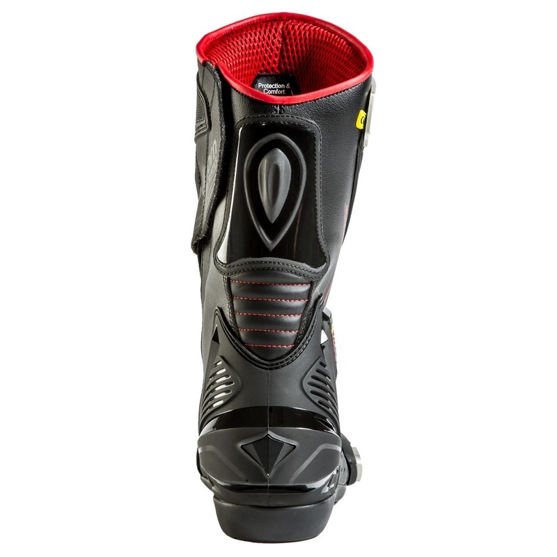 Boty na motorku Rebelhorn Piston II CE černo-fluo červené výprodej