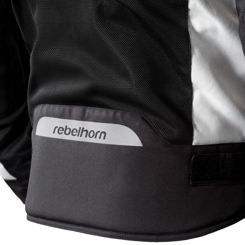 Moto bunda Rebelhorn Hiflow III stříbrno-černá