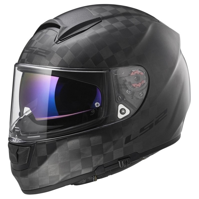 Přilba na motorku LS2 FF397 Vector Solid Carbon černá matná výprodej