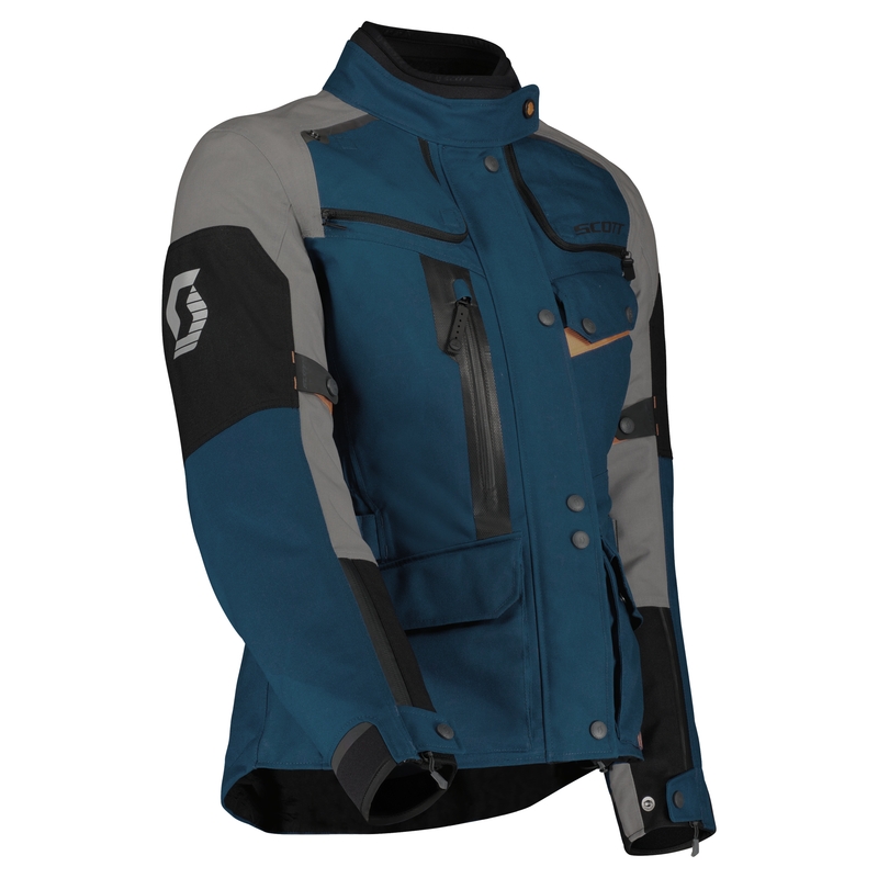 Moteriška motociklininko striukė SCOTT VOYAGER DRYO blue-grey