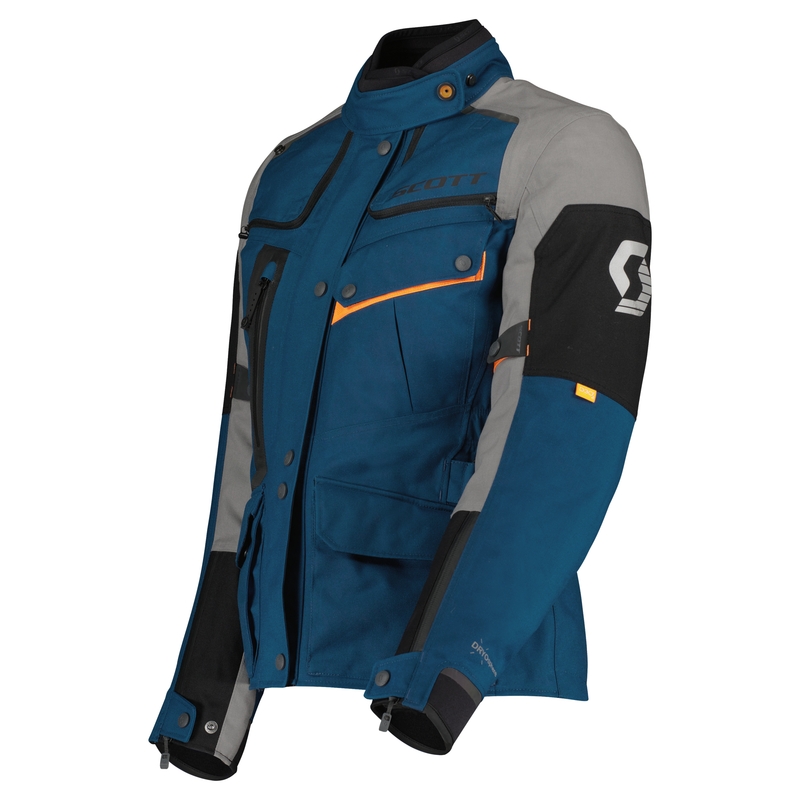 Moteriška motociklininko striukė SCOTT VOYAGER DRYO blue-grey