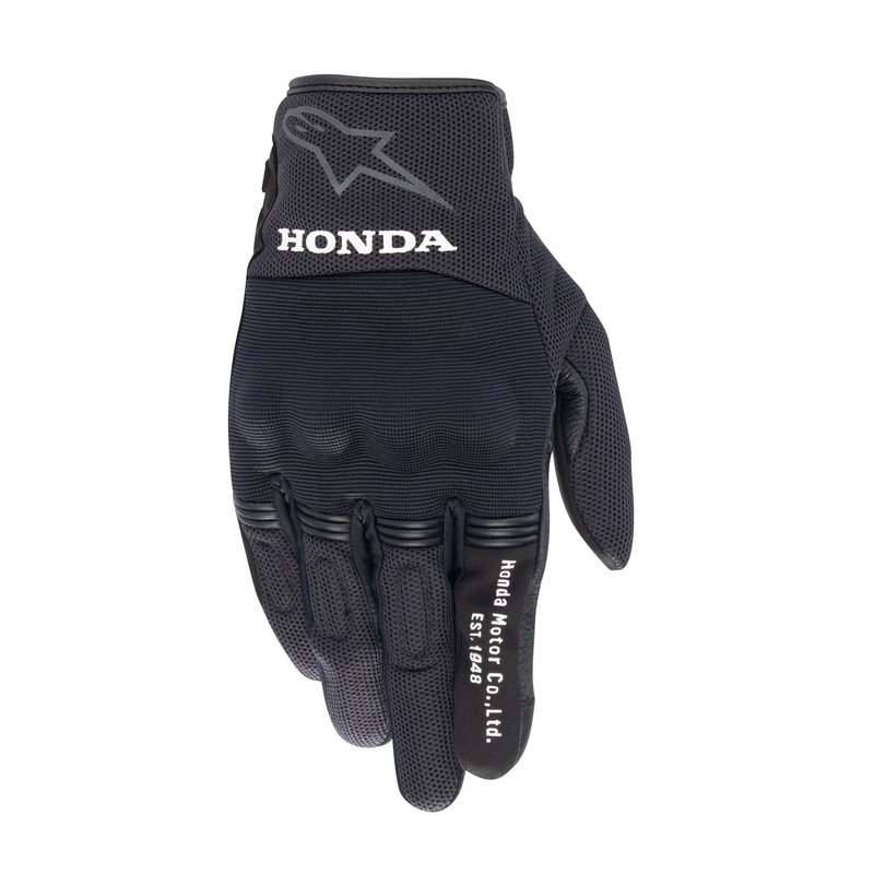 "Alpinestars Copper Honda" motociklininko pirštinės juodos ir pilkos spalvos