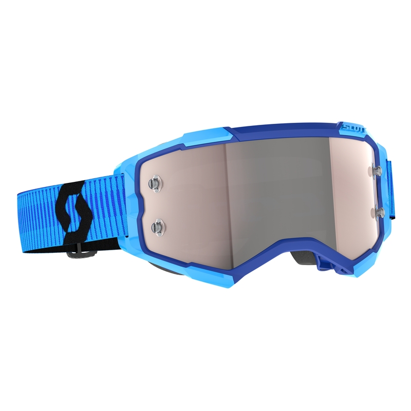 Motokroso akiniai SCOTT Fury blue-black chrome