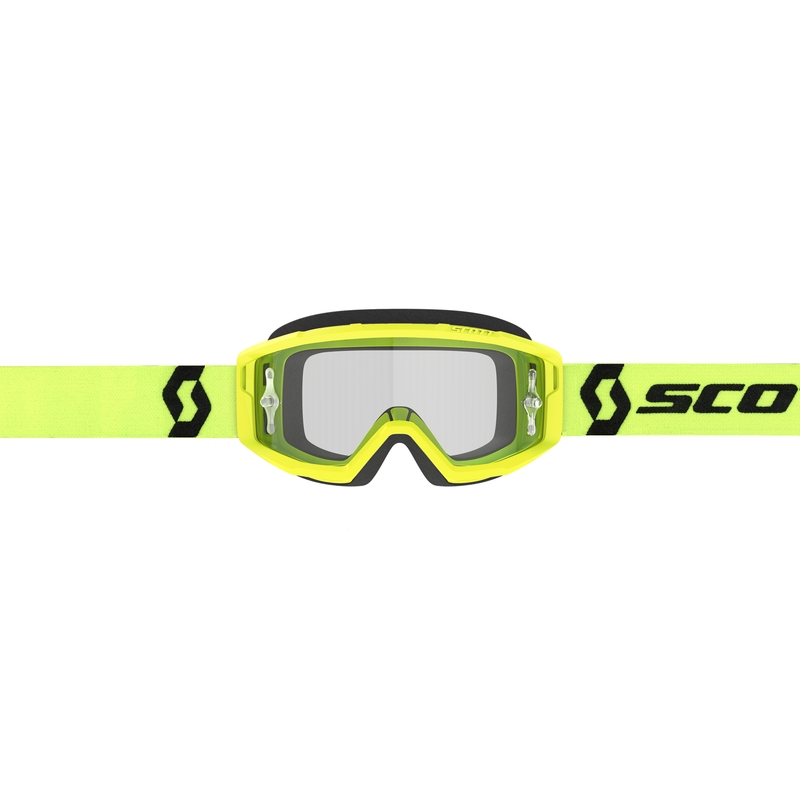 Motokroso akiniai SCOTT PRIMAL CLEAR juoda-fluo geltona