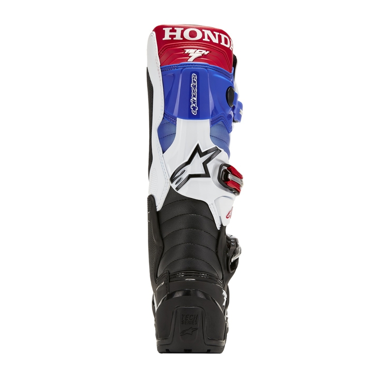 Alpinestars Tech 7 Enduro Drystar Honda juodai-mėlynai-baltai-raudoni motociklų batai
