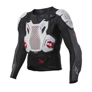 Alpinestars Bionic Plus 2 Honda Collection balta-mėlyna-raudona-juoda kėbulo apsauga