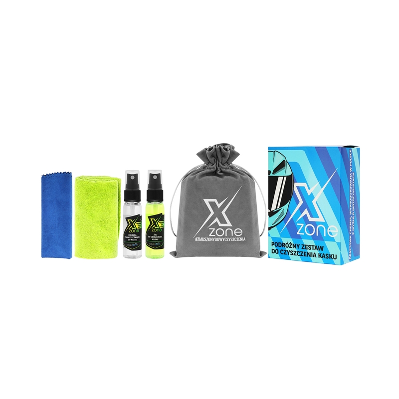 "Xzone" šalmų valymo kelioninis rinkinys