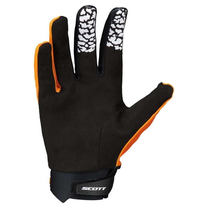 Vaikiškos motokroso pirštinės SCOTT EVO TRACK juodai oranžinės