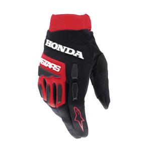Alpinestars Full Bore Honda motokroso pirštinės raudonos ir juodos spalvos