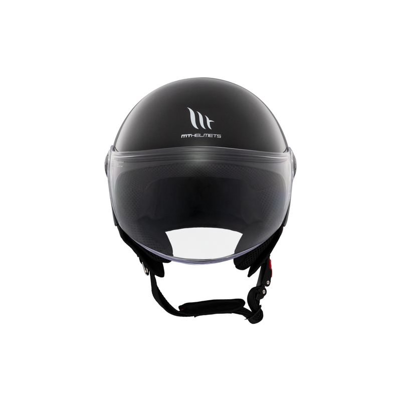 MT Street S Open motociklininko šalmas blizgus juodas