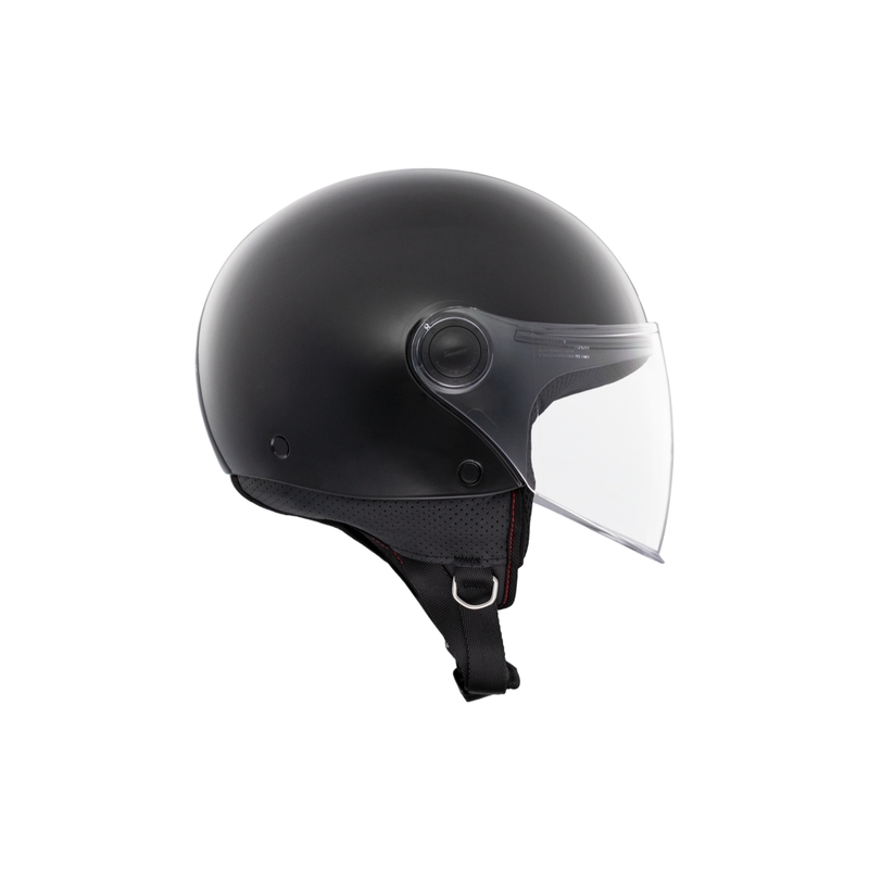 MT Street S Open motociklininko šalmas blizgus juodas