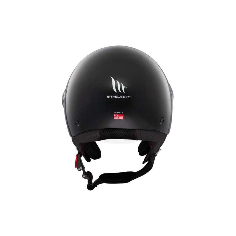 MT Street S Open motociklininko šalmas blizgus juodas