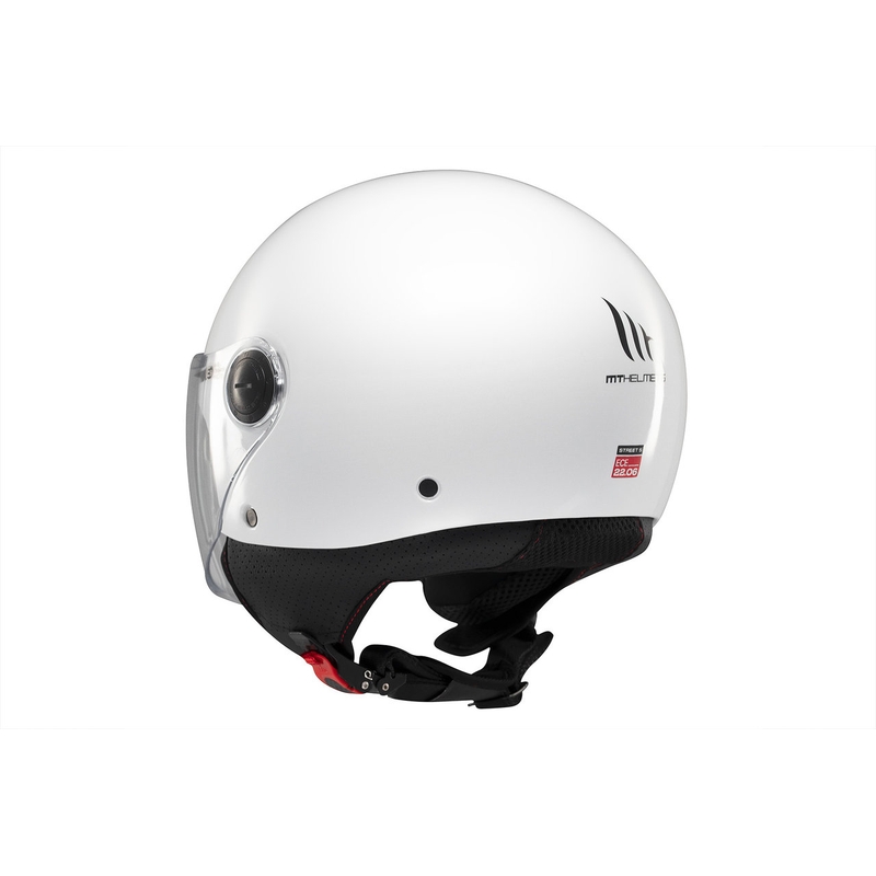 Atviras motociklo šalmas MT Street S blizgiai baltas