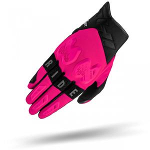 Moteriškos motociklininko pirštinės Shima Drift pink-black