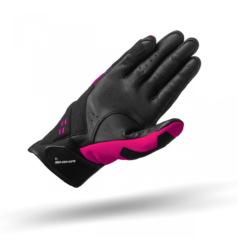 Moteriškos motociklininko pirštinės Shima Drift pink-black