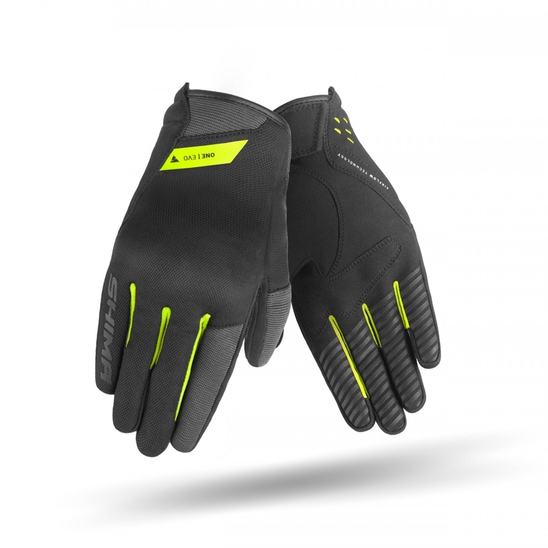 Motociklininko pirštinės Shima One EVO yellow fluo-black