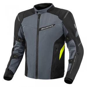 Motociklininko striukė Shima Rush Vent 2.0 black-grey-fluo yellow