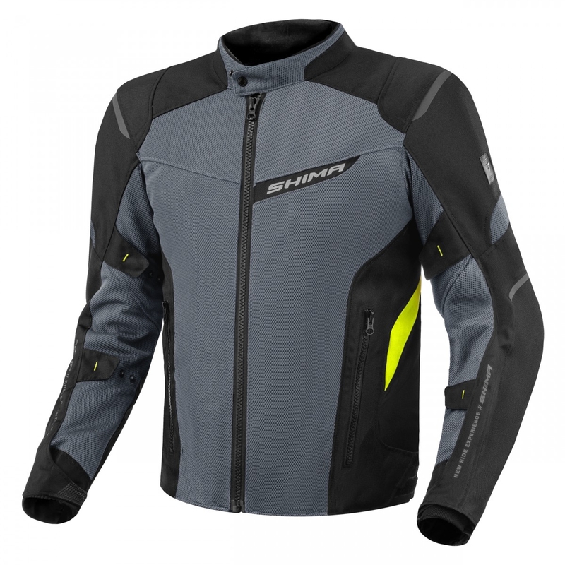 Motociklininko striukė Shima Rush Vent 2.0 black-grey-fluo yellow